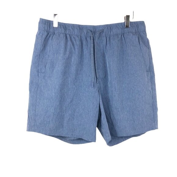 Eddie Bauer Men's Woven Tech Pull On Short True Blue Size XL - Picture 2 of 8